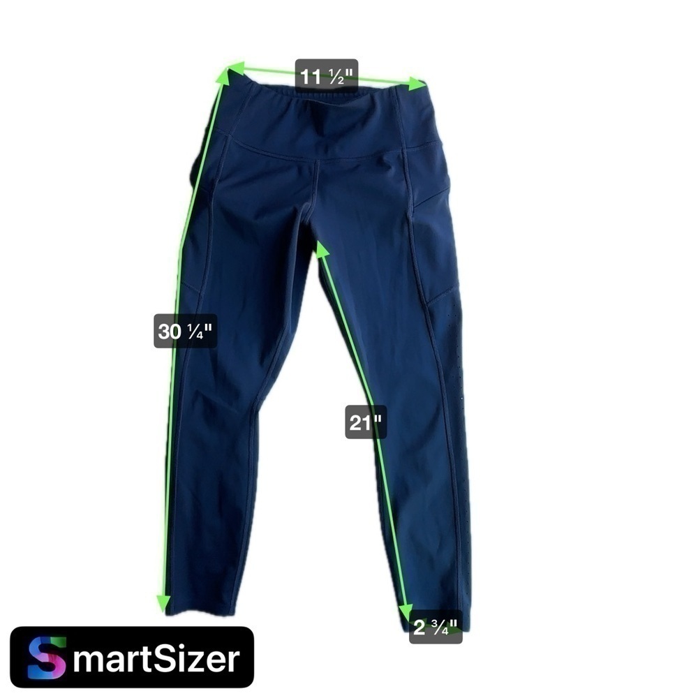 Athleta navy leggings. Cropped. Size XSP. See measurements in photos. - Picture 6 of 9